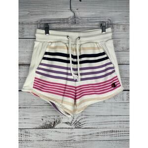 Champion Reverse Weave White Terrycloth Shorts Small Loungewear Retro Y2K Comfy